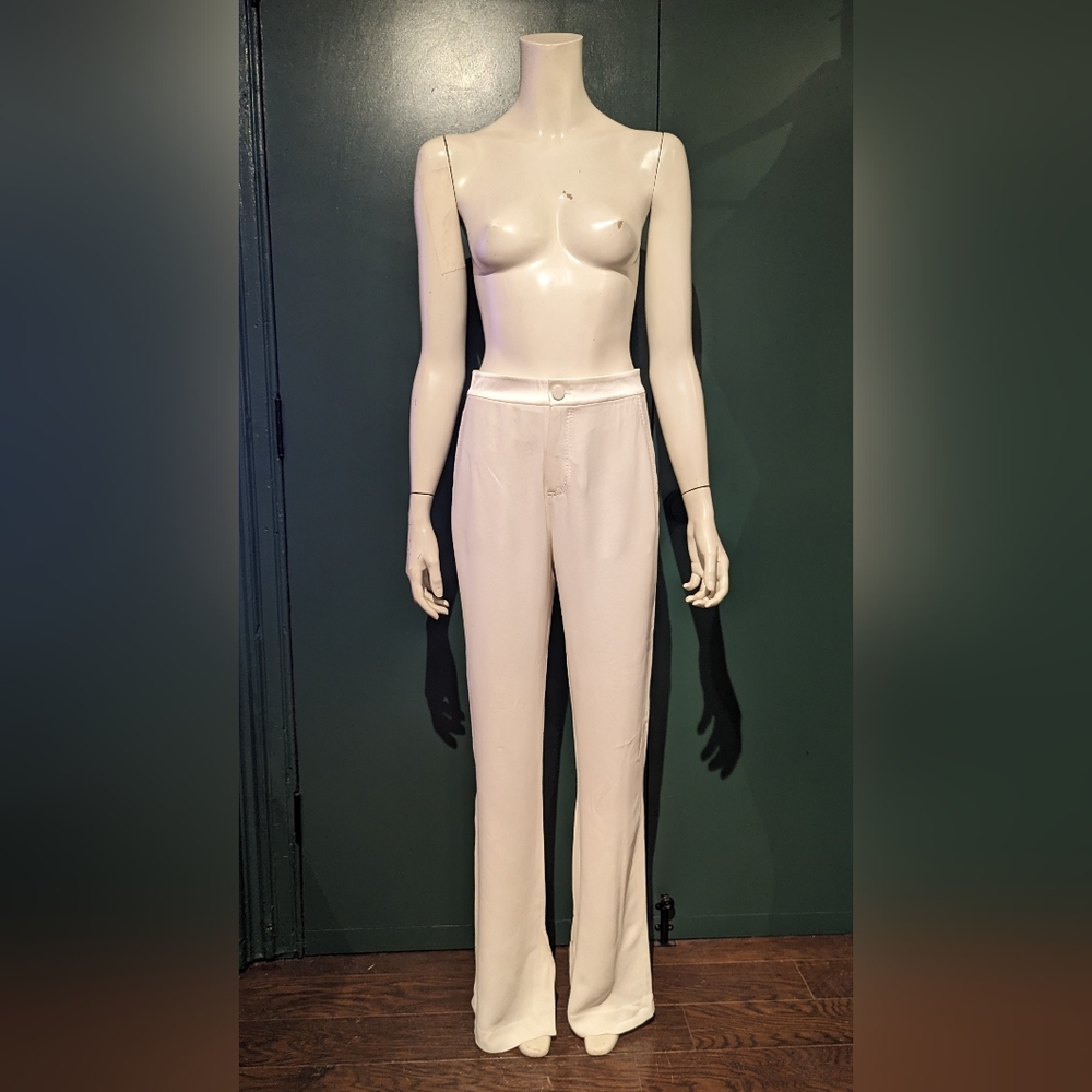 New Misha Nonoo White Straight Leg Trousers Size 2